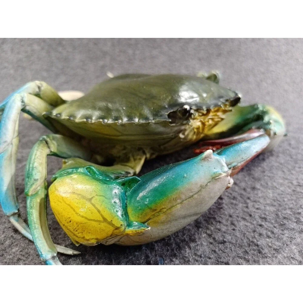 Blue Crap Figurine Realistic Detailed 8